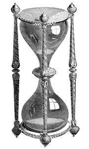 16世紀の砂時計、彫刻、19世紀 作： Unbekannt