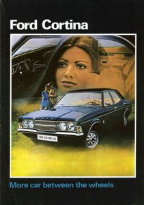 1972年のFord Cortina Mk3のセールスパンフレットの表紙です。 作： Unbekannt