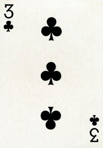 Goodall＆Son Ltd.トランプのデッキからのクラブ3つ、c1940 作： Unbekannt