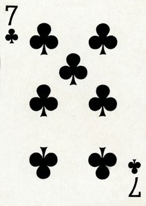 Goodall＆Son Ltd.のトランプのデッキからのクラブの7つ、c1940 作： Unbekannt