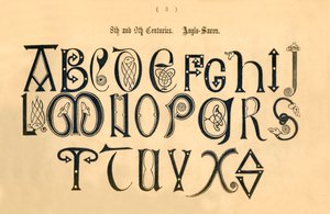8世紀と9世紀。アングロサクソン、1862 作： Unbekannt