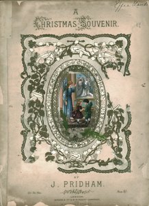 クリスマスのお土産、楽譜の表紙、c1860s