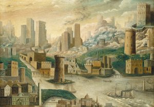 19世紀半ばの幻想都市。 作： Unbekannt