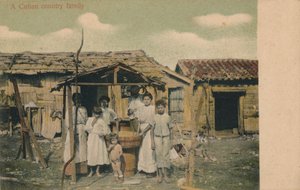 キューバの田舎の家族、1908年 作： Unbekannt