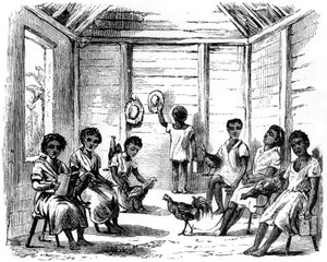 ドミニカの学校、サントドミンゴ、1873 作： Unbekannt