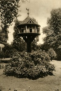 Dovecote-ビュートのDowager Marchionessの庭、セントジョンズロッジ、リージェンツパーク、1920年。