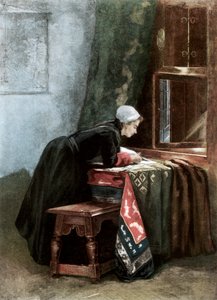 1889年のオランダ人女性のカッティングクロス 作： Unbekannt