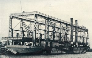 浮遊鉄道、1922年。 作： Unbekannt