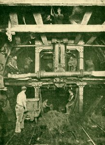 グレートヘッドシールド：チューブトンネルの掘削、1930年。 作： Unbekannt