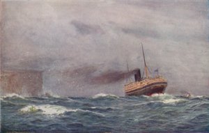 復路行きのP.＆O.ライナー、1923年。 作： Unbekannt