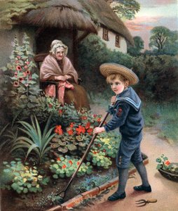 「愛の労働」、1905 作： Unbekannt