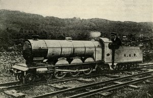 レイヴングラスアンドエスクデール鉄道の機関車、c1930。 作： Unbekannt