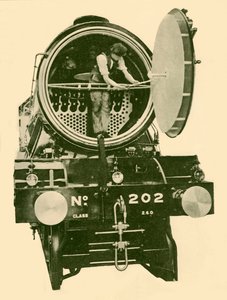 煙箱が開かれたロンドンと北東の混合エンジンエンジン、c1930。 作： Unbekannt