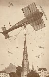 困難な問題、1927年に彼の頭を引っかく深い思考のループ-ルーパー 作： Unbekannt