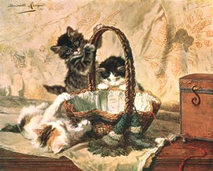 陽気なパーティー、1892年、c1902。 作： Unbekannt