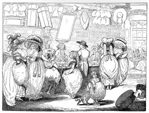 Milliners Shop、1787 作： Unbekannt