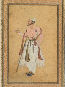 ムガルの廷臣、c。 1575年、国境はおそらく1700年代を追加しました。 作： Unbekannt