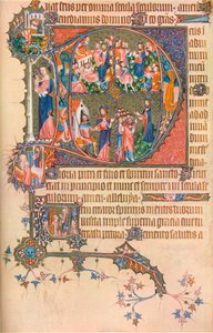 Egerton Bohun Psalter-Hours、1370、1937からのページ