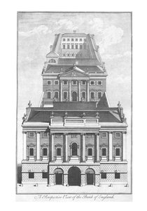 イングランド銀行の視点、c1775 作： Unbekannt
