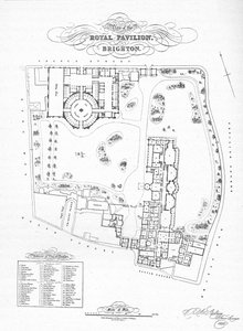 タウン当局によって購入されたときのパビリオンエステートの計画、1850年、1939年 作： Unbekannt