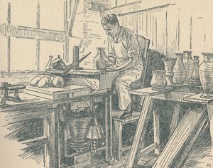 仕事の陶芸家、1910