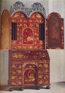 赤い漆キャビネット、c1685、1936