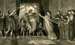 ローマの結婚式。 -Brides Home Coming、1881年。 作： Unbekannt