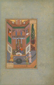 A Ruffian Spares the Life of a Poor Man, Folio 4v from a Mantiq al-tair Language of the Birds, c16 作： Unbekannt