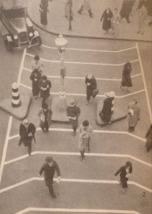 チャーリングクロス駅の向かいの安全レーン、c1934、1935 作： Unbekannt