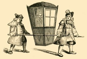 セダンの椅子、1881年。 作： Unbekannt