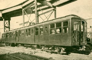 スチールカー、ニューヨークの地下および高架電気鉄道、1930年。