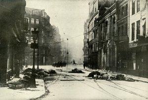 リールのストリート、1919年。 作： Unbekannt