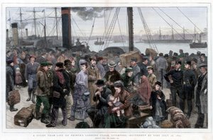 プリンセスの着陸段階、リバプールの生命の研究-火によって破壊された1874年7月28日 作： Unbekannt