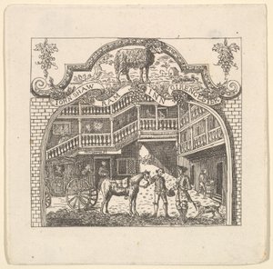 1790 年代のジョン ショウの居酒屋カード。 作： Unbekannt