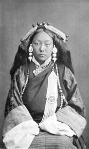 チベット人女性、c1910 作： Unbekannt