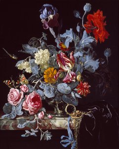 時計の付いた花瓶、17 世紀半ば 作： Unbekannt