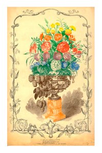 夏の花瓶、1849年。 作： Unbekannt
