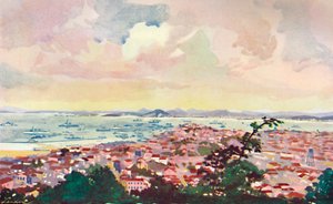 リオと湾の眺め、1914年。 作： Unbekannt
