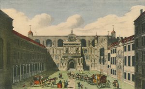 ロンドン市のギルドホールの眺め、1750年代、19世紀初頭、1948年。 作： Unbekannt