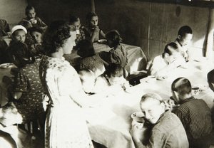 若いパイオニアのキャンプ食堂、ソ連、1930年代 作： Unbekannt