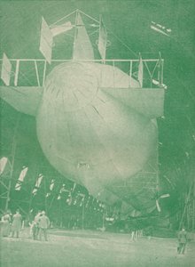 自宅のツェッペリン、c1917 1919 作： Unbekannt