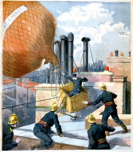 屋根の上の風船、1894 作： Unbekannt