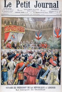 1903年ロンドン訪問ギルドホールのフランス大統領の宴会