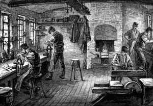 カトラーズショップ、c1880 作： Unbekannt