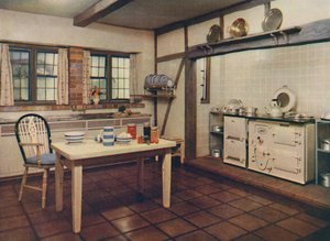 1936年にロンドンのダーシーブラデル夫人によって再設計された農家のキッチン
