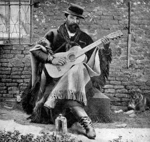 1922年、アルゼンチンのガウチョへ 作： Unbekannt