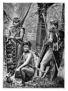 Dyaksのグループ、c1900 作： Unbekannt