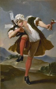 A la bonne bouteille.ワイン商人の看板、1780年から1800年の間。