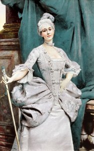 1889年のルイ15世の時代の女性