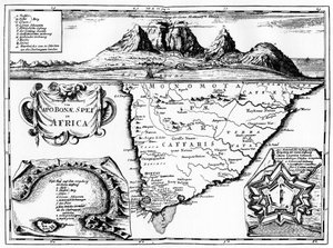 ケープオブグッドホープの地図、南アフリカ、1719 1931 作： Unbekannt